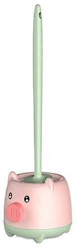 Ppmter Cepillo para Inodoro Pig Wall Holing Suptor Soporter Herramienta De Limpieza De Baño Accesorios WC