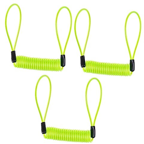 BESPORTBLE 3st Federspule Erinnerungsspulenkabel Erinnerungskabel Fahrrad Kabel Gepäckschloss Erinnerungsseil Für Roller Disc-sperre Fitness Kabelschneider Bremsscheibensperre