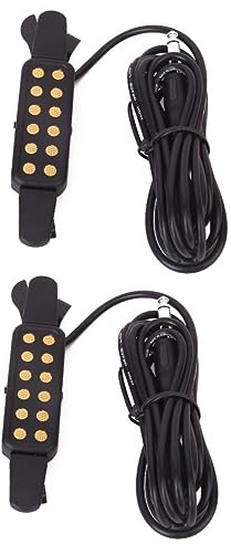 Supvox 2 Stücke 38-41 Zoll Akustische Gitarre Clip-auf Pickup Sound Schwarz Gitarre Pickup Verstärker