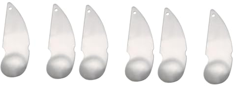 BESTonZON 6pièces Éplucheur à Kiwi Acier Inoxydable De Outil Pratique Pour Éplucher Et Couper Les Kiwis Et Avocats Facile à Utiliser