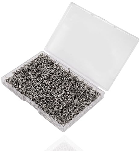 6 000 x stift – häftstift och nagelstift 13 mm – för sömnad, dekoration och gör-det-själv och hantverk silver