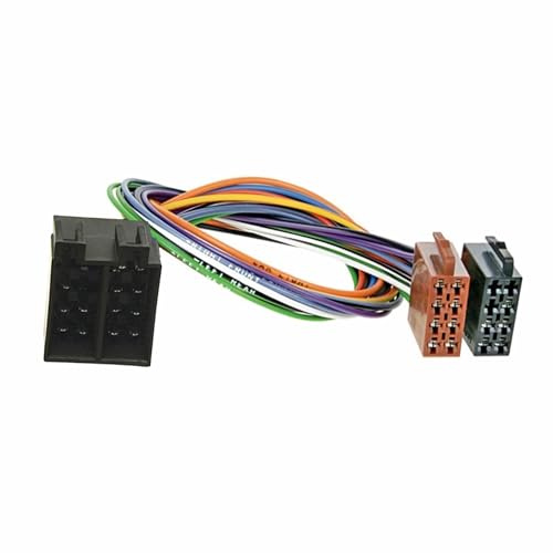 Bolwins R32CS Cavo di prolunga ISO 24 cm per autoradio, adattatore ISO maschio a femmina, plug & play, universale, compatibile con radio retrofit auto, multicolore, filo di rame