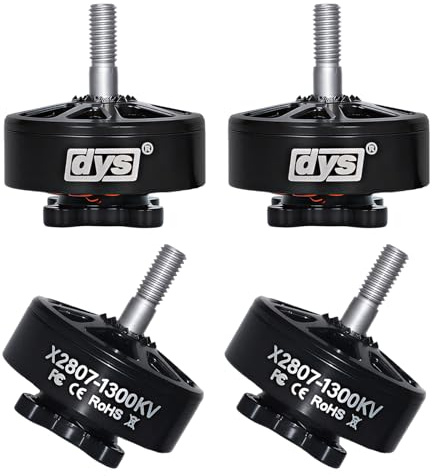 DYS X2807 1300KV 1500KV 1700KV bürstenloser Motor 6S für 17,8 cm lange Reichweite FPV Racing Drohne Freestyle FPV Drohne Quadcopter Motor (X2807 1300KV 4PCS)