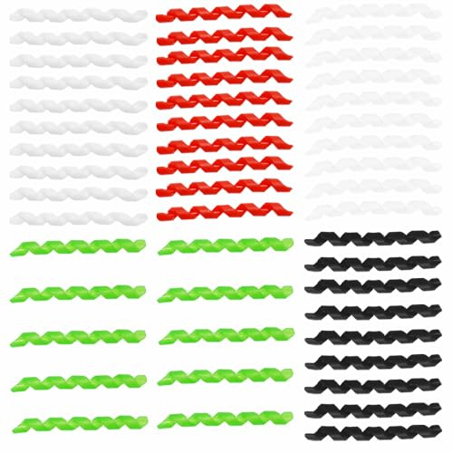 Lotatheta 10 Pcs Wrap Spiral Bicycle Cable Sleeve 5 Colors Rubber Housing Protector Frame Guard for MTB Bike Shift Brake Line Pipe Anti-Friction Black Red White Green Transparent