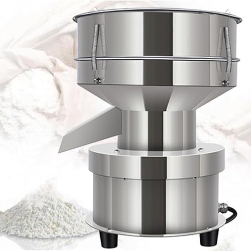YQDDO Machine de tamisage Automatique de Poudre, Machine de tamisage en Acier Inoxydable, Vibration de tamisage électrique, Machine de Vibration de tamisage à 60 Mailles, Grain granulaire