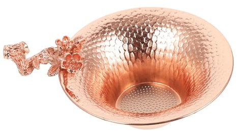 Cabilock 1 PC Perdita Di Tè Colino Alimentare Colino Da Tè D'Oro Imbuto Per Il Tè Domestico Filtri Da Tè Filtro Foglia Di Tè Filtro A Rete Infusore Per Tè Cinese Filtri Da Tè Fornitura Di
