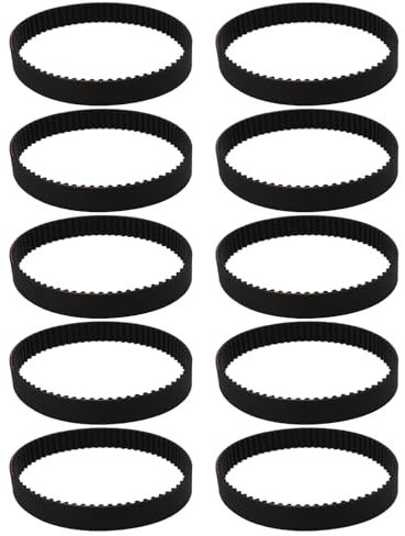 LT Easiyl 10 STÜCKE 142-2GT Zahnriemen Teilungslänge 142mm Breite 6mm 71 Zähne 2M 2GT Synchronzahnriemen 3D-Drucker Antriebsriemen Schwarz
