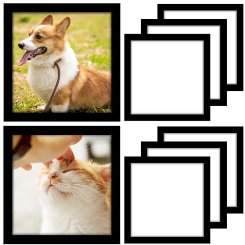 JMIATRY 8 Stück Diamond Painting Rahmen 25x25cm, Diamond Painting Bilderrahmen, Magnet Bilderrahmen für Diamant Painting Bilder