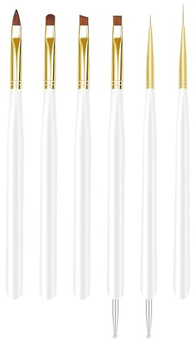 Brosses à ongles, instruments de peinture pour ongles, fils pour peinture de talon, manucure, vernis à ongles, vernis à ongles blanc
