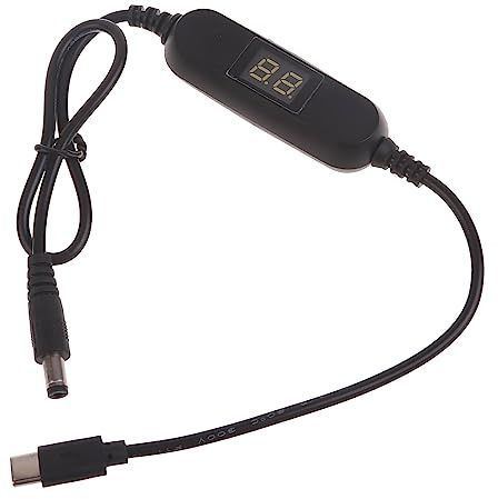 MHADBKH USB C 5V To 1V 3V 4.5V 6V 9V 12V Adjustable Output Voltages Cable Step Up Down Converter Cord For Toy Clock And More