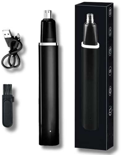 Taglia Peli Naso e Orecchie, Taglia Peli Naso Per Uomini e Donne, TagliaPeli Dell'orecchio Ricaricabile USB Professionale Indolore, Tagliapeli per Nasenhaar Impermeabile e Facile da Pulire