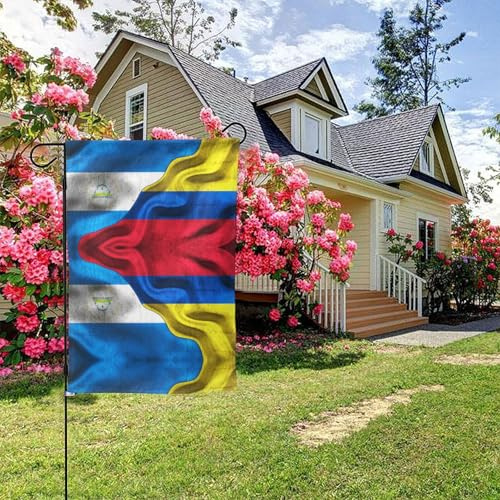 Bandera de Nicaragua, bandera colombiana de Colombia, doble cara, 28 x 40 pulgadas, decoración para exteriores