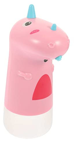 INOOMP Dispenser Sapone Automatico USB Ricaricabile in Erogatore Schiumogeno per Dosatore Mani Rosa con Sensore Touchless per Bagno