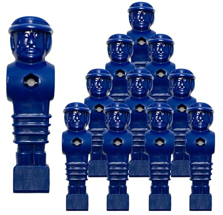 Statua di calcio MasterCup Tournament, statuetta Soccerer per giocatori professionisti, adatta a tutte le barre da tavolo con diametro di 16 mm, superficie del piede scanalata, robusta, set da 11