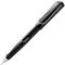Lamy safari black Füller - Füllhalter mit ergonomischem Griff & polierter Stahlfeder in Strichbreite F – robuster ASA-Kunststoff - inkl. Tintenpatrone T 10 blau - Rechtshänder