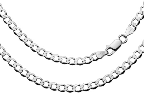 STERLL Herren Kette Silber 925 Ohne Anhänger Geschenkverpackung Silver Plus(TM) Anlaufschutz