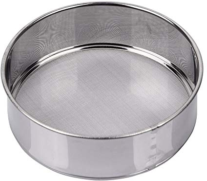 Ampseven Tamis Tamis à farine Tamis rond en acier inoxydable pour la cuisson 15,2 cm 40 Mesh