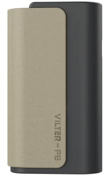 Aspire Vilter Power Bank 1600 mAh per Sigaretta Elettronica - Caricatore Portatile Compatibile con Pod Mod Vilter e Vilter S Senza Liquido né Nicotina - GREY SAND