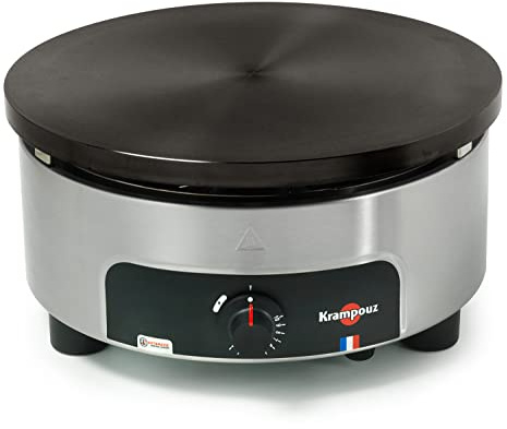 Crepes Maker Krampouz Komfort - Termostato de gas redondo (40 cm, encendido por batería)