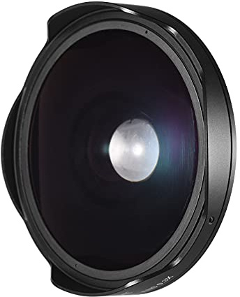 HUIOP 37MM 0.3X HD Lente Ojo de pez Ultra Gran Angular con Parasol de Repuesto para videocámaras