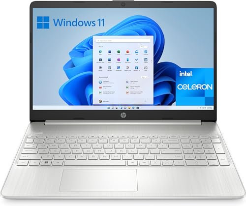HP 15s-fq0044ns - Ordenador portátil de 15.6 Full HD (Intel Celeron N4120, 8GB RAM, 256GB SSD, Intel UHD Graphics 600, Windows 11 Home, Carga rápida Silver - Teclado QWERTY Español