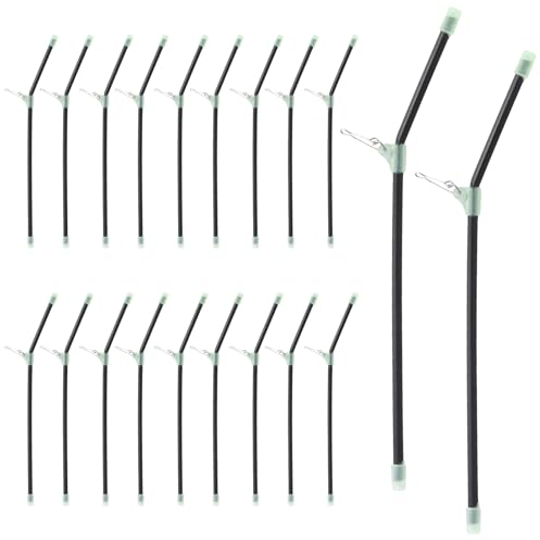 Fishing Anti-Tangle Boom Sleeves Set,20 Anti Boom Mit Wirbel Angeln Zubehörröhrchen,Angel Zubehör Feedern Mit Wirbel,für Karpfen Angeln Getrennte Haupt & Nebenleinen Verheddern Verhindern,20 cm