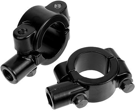 PLAFOPE 2stücke Motorrad Spiegel Halterungen Rückspiegel Montieren Fixateur Spiegelhalter Zubehör Für Lenker Befestigung Ersatzteil