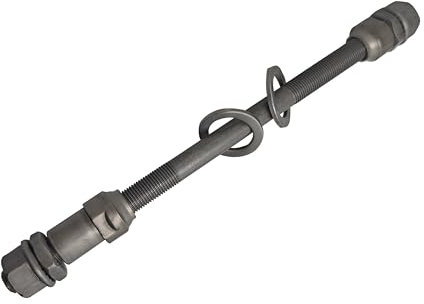 LinJianTing 1 PCS Bike Axle 190mm/7.48 Bike Multi-Speed Rear Hub Axle 3/8 Dark Grey 26 TPI Wheel Conical Lock Nut Kit