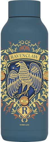 QUOKKA SOLID X HARRY POTTER | BOTELLA TÉRMICA DE ACERO INOXIDABLE DOBLE PARED | HP RAVENCLAW
