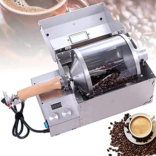 IUBGFTO Full?Automatic Coffee Roaster, Stainless Steel Drum Coffee Bean Roaster Machine, Electric Home Coffee Bean Baking Machine, Professional Coffee Bean Roaster for Restaurant
