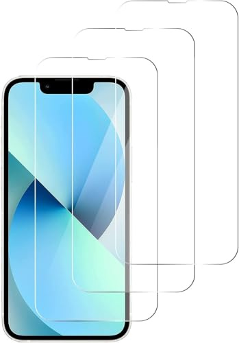 PhoneThrone 3 pack Pellicola Vetro Temperato per iPhone 13/13 PRO Pollici, Pellicola Protettiva HD trasparente, Durezza 9H, Anti Graffio, Senza Bolle - 3 Pezzi