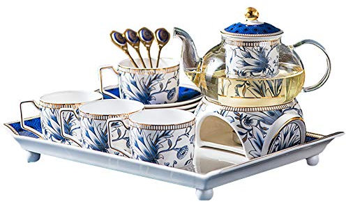 Service à thé en porcelaine, tasse à thé, soucoupe et cuillère, service à thé en porcelaine, ensemble de tasses à café en porcelaine anglaise, ensembles à thé pour femmes, adaptés au thé et au café de