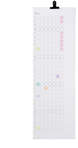 dot on Monatskalender 2026 mit bunten Klebepunkten - Monatsplaner, Wandkalender 2026, Familienkalender, Jahresplaner, Kalender zum Selbstgestalten, mit Aufklebern in drei Farbvarianten (Pastell)