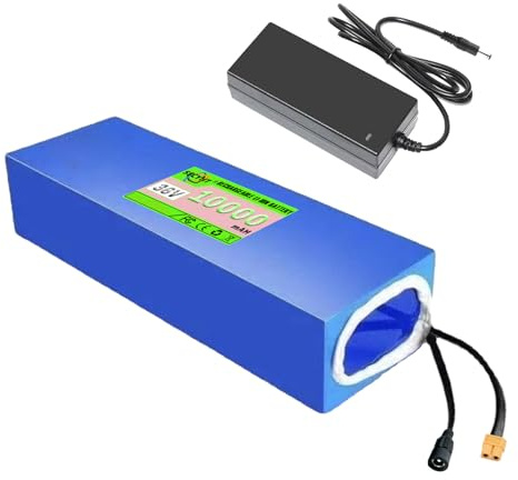 SSCYHT Batería de Iones de Litio de 36 V, 12 Ah, 6 Ah, 8 Ah y 10 Ah Batería de Litio de 36 V Batería Recargable con Cargador y Carcasa PVC para Kit Motor 200 W a 450 W,36v10ah xt60