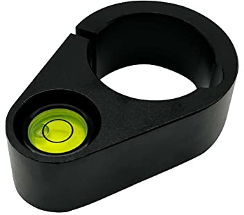 Heavy Duty Metal Rod Level Vial GPS Pole Level Green Bubble for 25mm 32mm Poles 8' Accuracy for Surveying (32mm)