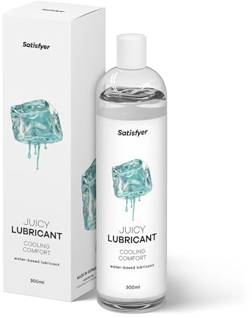 Satisfyer Cooling Comfort 300 ml | Wasserbasiertes Gleitmittel für empfindliche Haut | Öl- & fettfrei, leicht abwaschbar & kondomgeeignet | Gleitfreudig & hautfreundlich