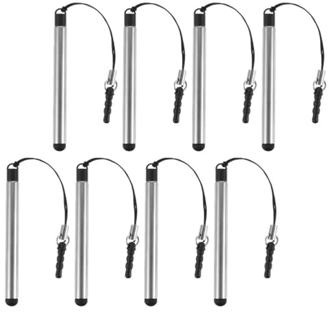 Homoyoyo 8pcs Mini Retractable Stylus Pen Portable Capacitive Touchscreen Stylus Pen for Phones Tablets Navigation Systems and Atms Universal Touch for Screen Use