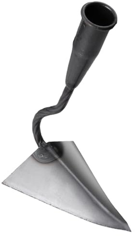 Binette de Jardin, Binette Niveleuse pour Sol, Outil Manuel Triangulaire pour Bêchage, Désherbage, Aération du Sol et Entretien Pelouse Jardin