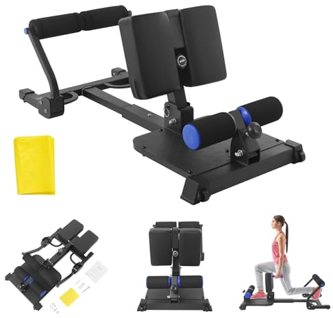 Rudergerät für Zuhause Rudergerät Klappbar, Hydraulisches Beinpresse Rowing Machine mit Elastisches Band für Cardio & Krafttraining, Fitnessgeräte für Zuhause | Platzsparend, Bis 120 kg (Schwarz)