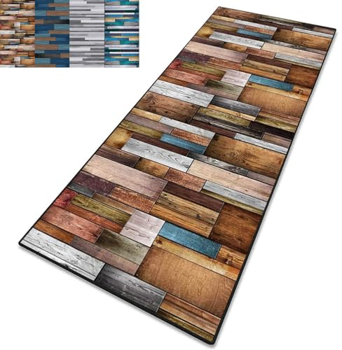 CONGCLI Wohnteppich Teppich Läufer 90 x 160 cm Flachgewebe Dezent Gemustert | Teppichläufer in Vielen Größen Moderner Küchenteppich für Flur Küche Wohnzimmer Diele, Eingang, B