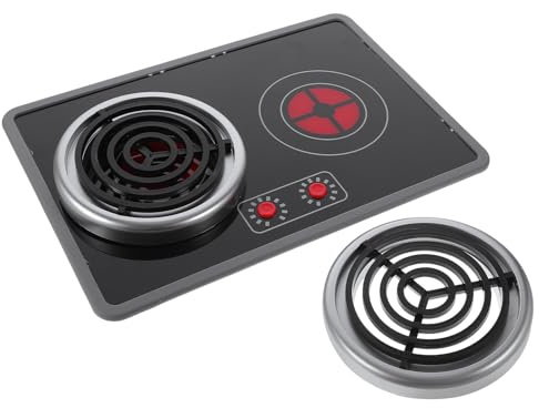 BESPORTBLE 1 Juego de Cocina Infantil de Juguete - Electrodomésticos de Juguete con Placa de Inducción Simulada - Luces y Sonidos Realistas - Ideal para la Sala de Juegos Infantil y Las Vacaciones