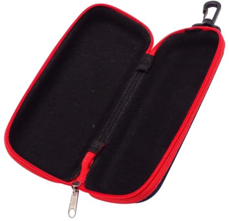 FUTUREORYY Kazoo Aufbewahrungskoffer zur Aufbewahrung für 2 Kazoos mit Reißverschluss aus Eva Stoßfest und Kompressionsbeständig Zufällige Farbe im Rucksack dem Sitz