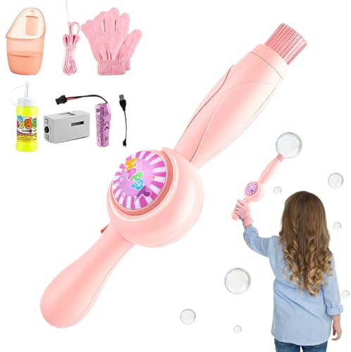 Bubble Wand | Uppladdningsbar elastisk rolig leksak med flera färger | Bubbelstång - för födelsedagsfester sommar strand utomhusspel barn 3+ år