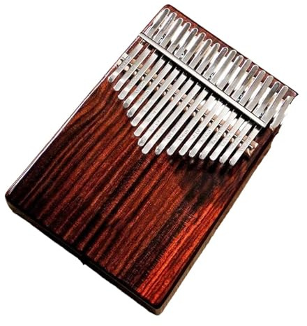 Kalimba Professionelles Klavier, 17 Tasten, 21 Daumen, Palisander, Akazie, Walnuss, geeignet für Anfänger (Rosenholz, 17 Tasten)