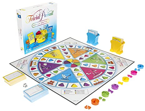Hasbro Gaming Trivial Pursuit, Family Edition, Trivia Board Game for 2 Players or More, Party Games for 8+ Year Old Boys and Girls