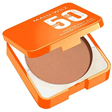 Malu Wilz High Protect Sun Powder Foundation SPF 50 I Nr. 30 Warm Beige I 9,5 g I 2in1 Kosmetik I Hoher Sonnenschutz & natürlich mattierende Puder Foundation