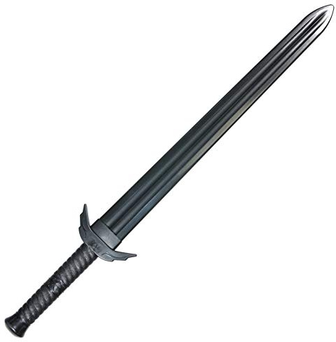 E-BOGU Black Polypropylene Training Sword (33.5) | Medieval Broadsword