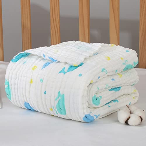 GIAMA 6 Schichten Babydecken Neugeborenen Muslin Swaddle Baby Bettwäsche Decke