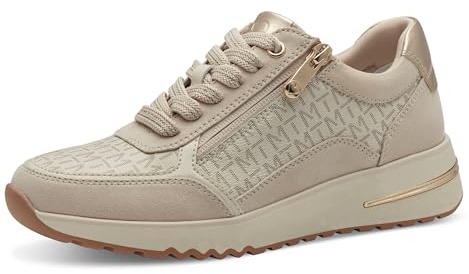 Marco Tozzi Damen Sneaker flach mit Reißverschluss Freizeit