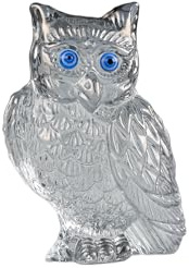 Ornalrist Crystal Grey Owl Figurines, Gifts for Women Glass Home Ornaments | Crystal Grey Owl Collectible Figurines, Birthday Christmas Cute Owl Gifts for Women Children Crystal Ornament for Home Office
